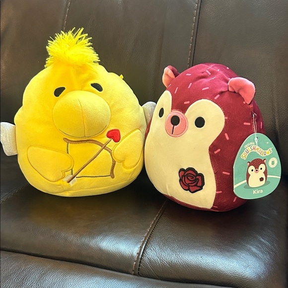 Squishmallows Yellow and Red Stuffed Animals Set - Picture 1 of 4